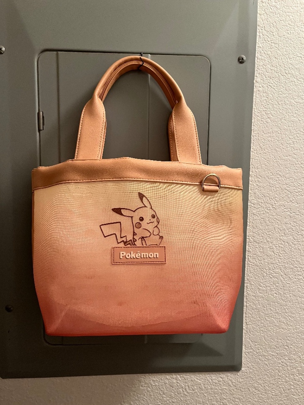 Pokémon Orange Mesh Tote Bag Marimo Craft